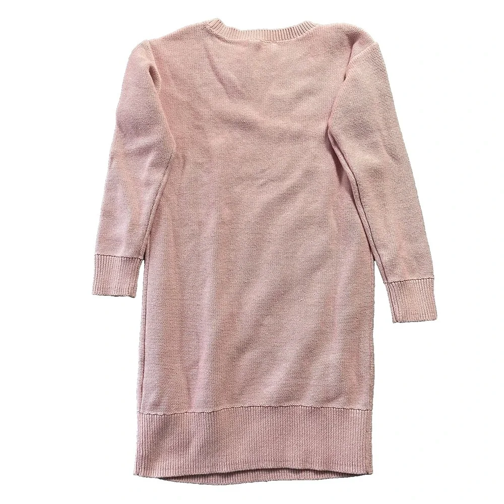 NEW Gap Girls‎ Sweater Dress M 8-9 Pink Cable Knit Long Sleeve Preppy Winter